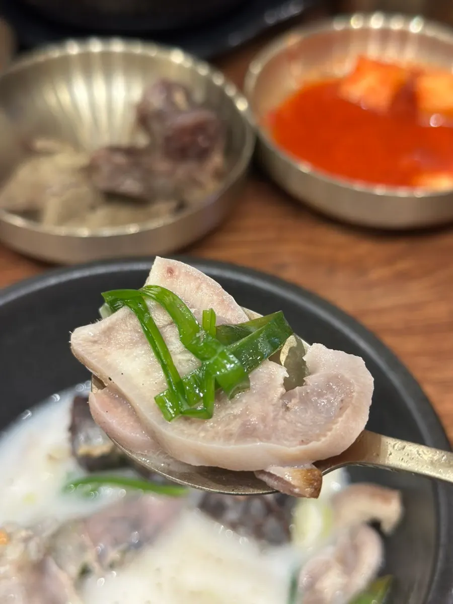 Close-up of gamy-smell-free offal in the sundaeguk