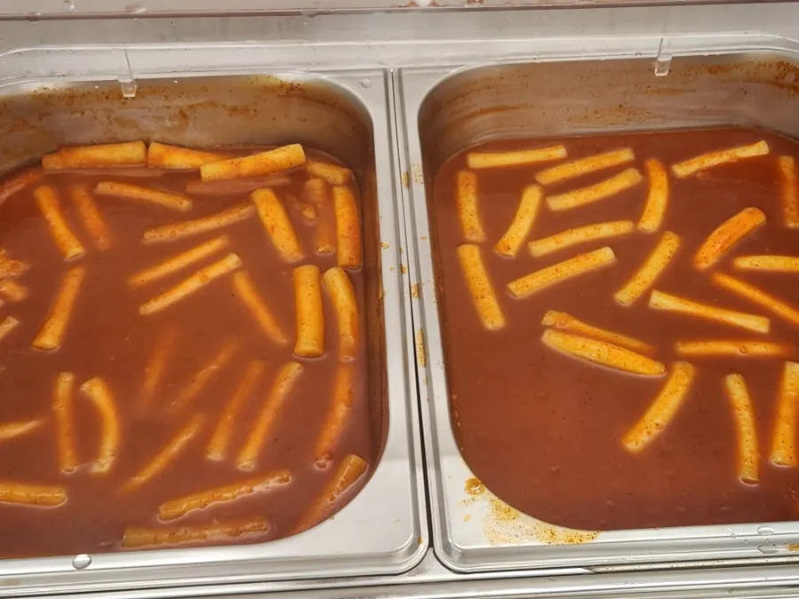 Milddeok tteokbokki at the self-bar