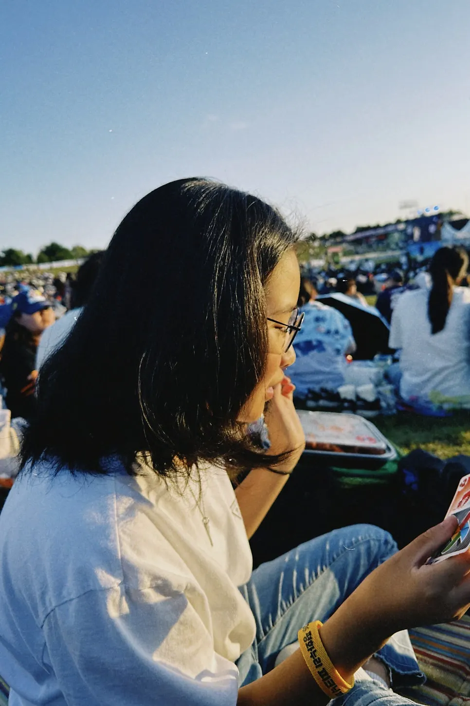 볼륨매직을 마친 중학생 앞모습