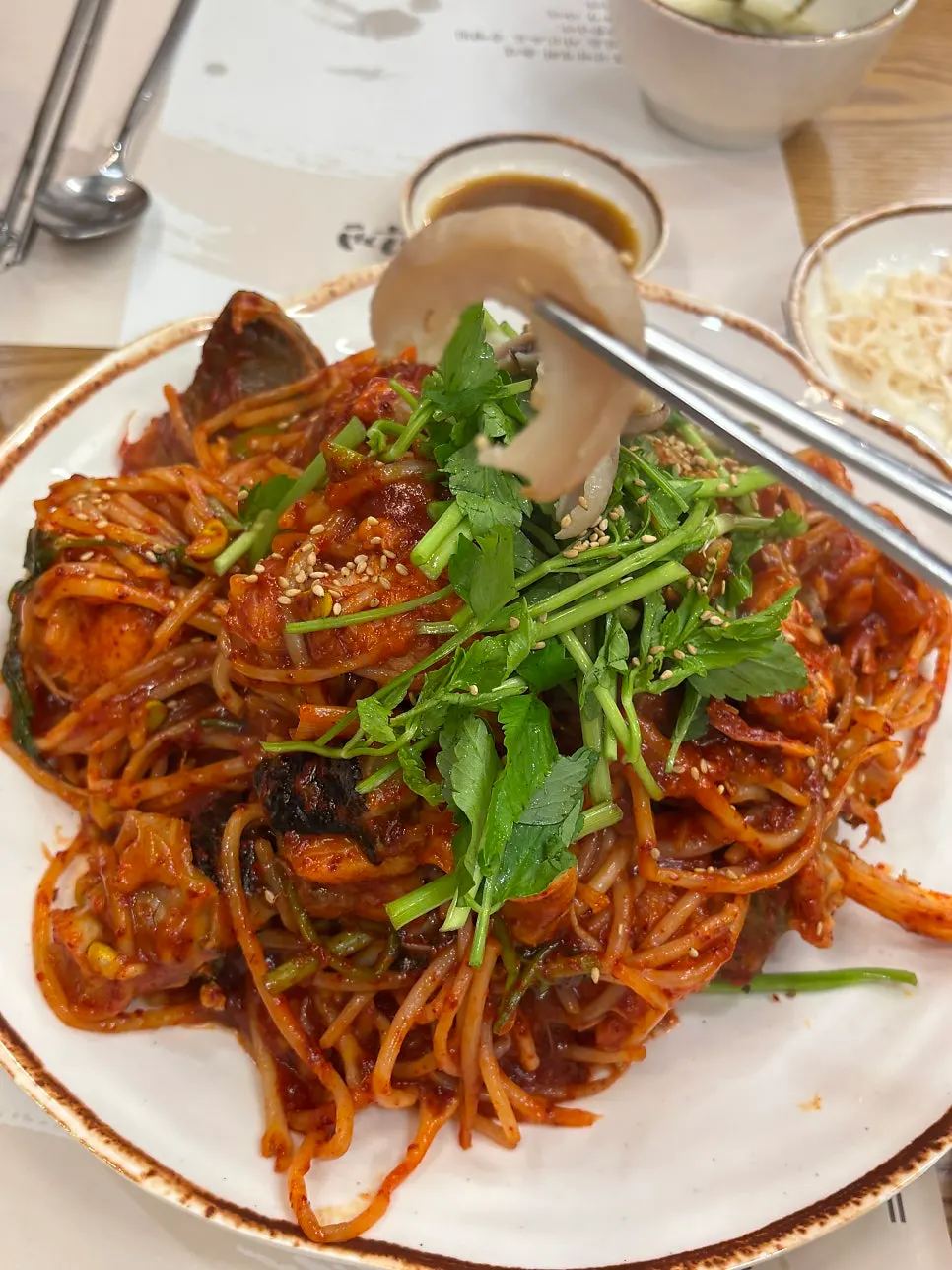 Plates of basic banchan