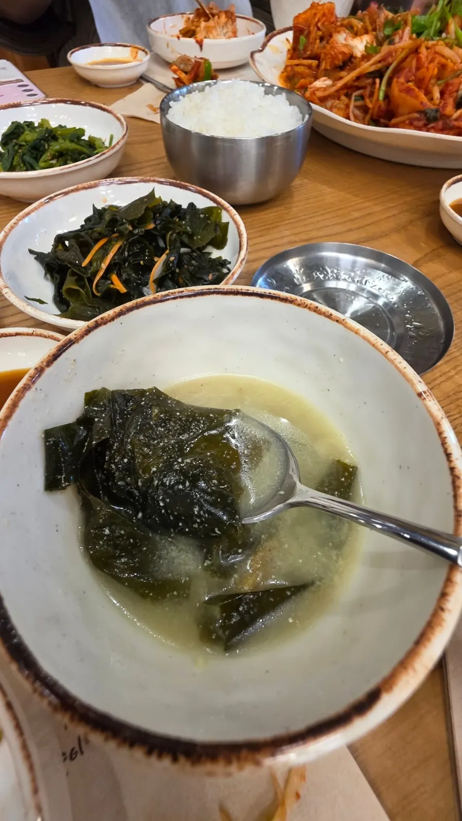 Self-serve unlimited refill of gochu-bugak fried pepper chips
