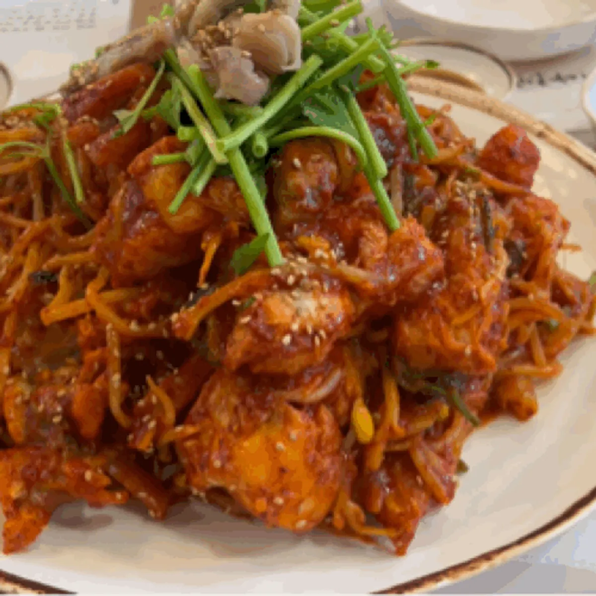 Signature photo of monkfish stew at Ttoksuni Agujjim Jamsil Direct Branch