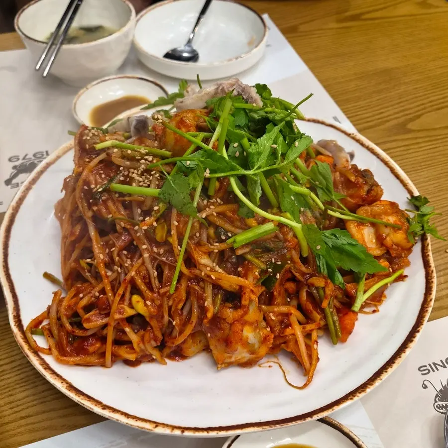 푸짐한 아구찜 한 접시