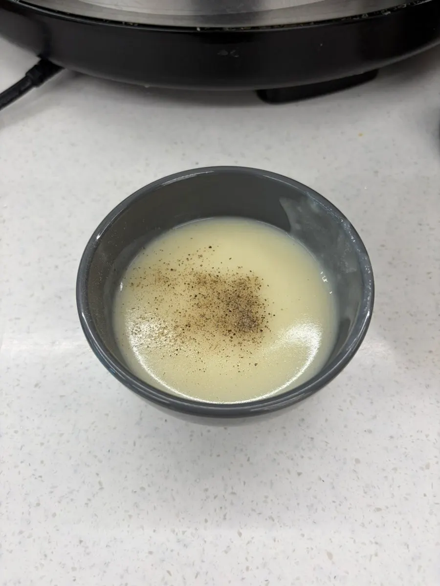 Unlimited morning bread and cream soup