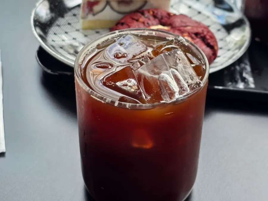 A cup of Deep Dive's decaf americano