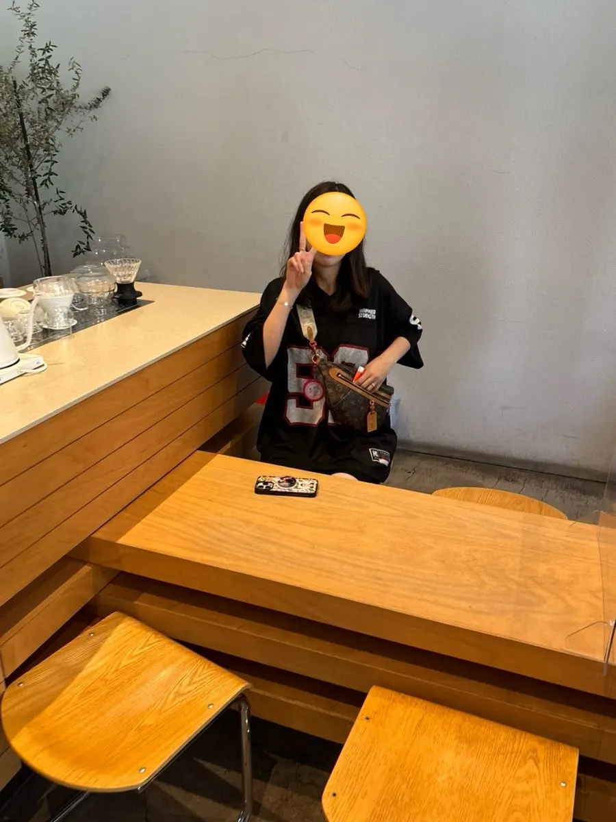 Seating with a studying customer and a couple