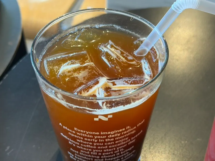 Iced Americano and watermelon juice at Degree Gojan Branch