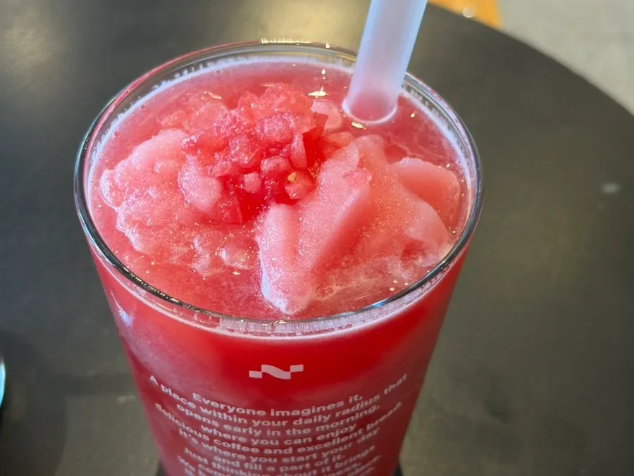 Degree's watermelon juice made with real watermelon