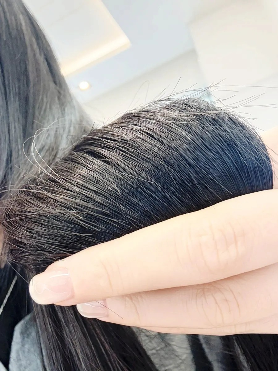 Full hair look after completing the collagen ampoule clinic