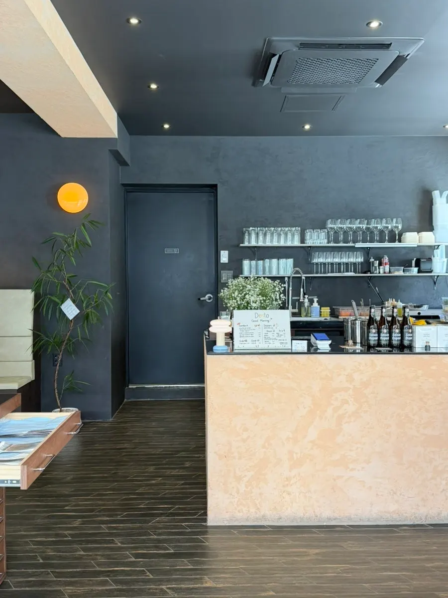 View of Dento's café space from the window side