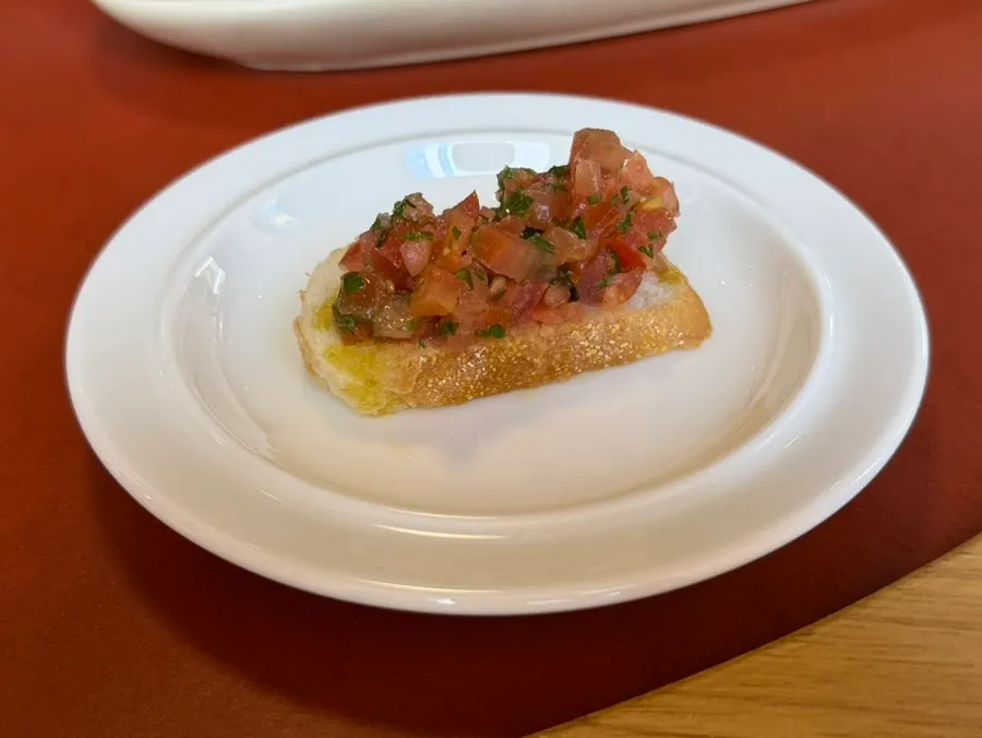 Pan con tomate open sandwich topped with tomato