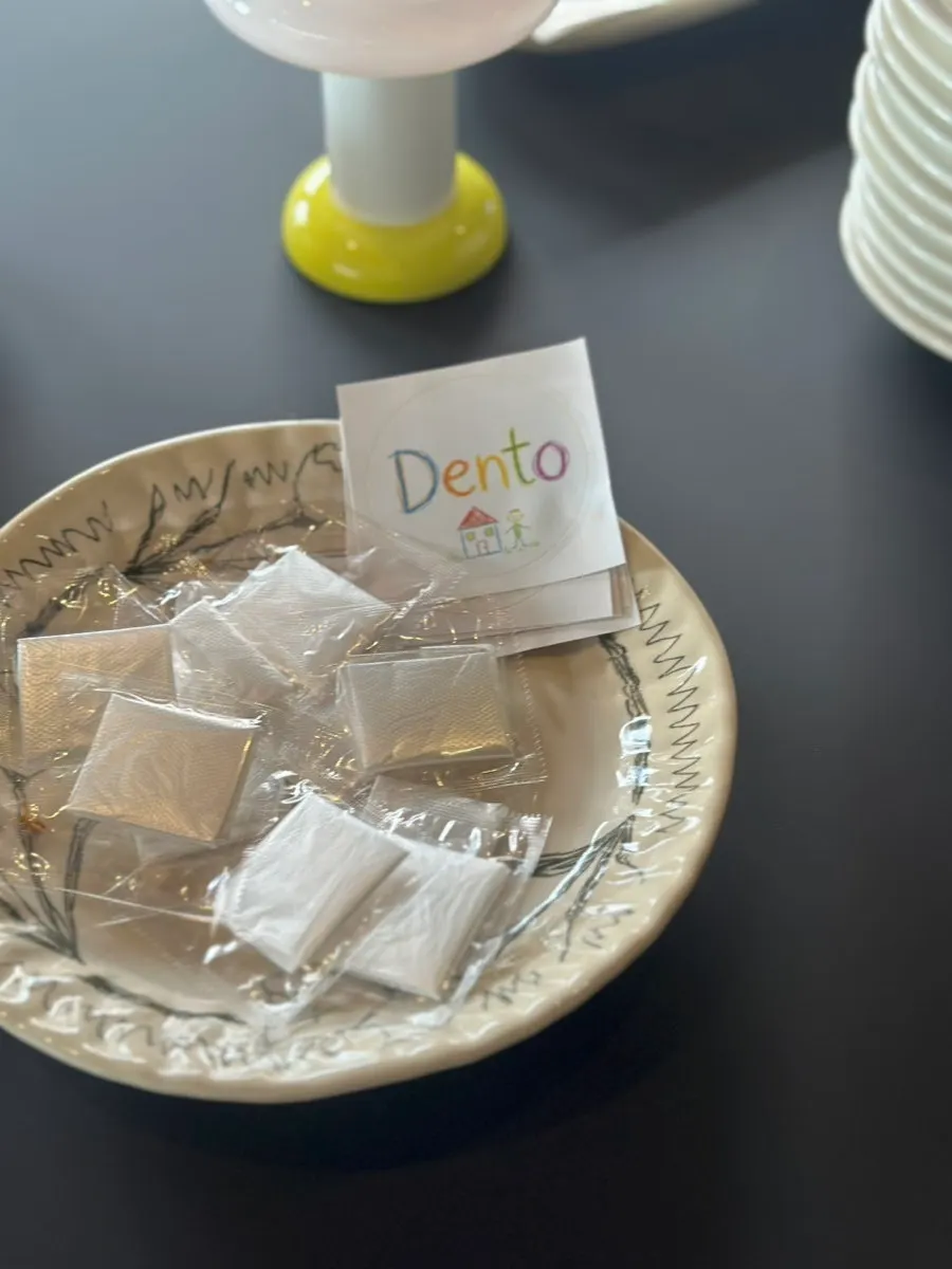 Dento's interior in vintage orange tones