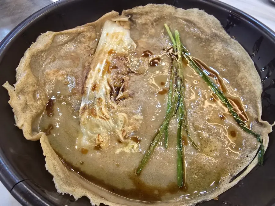 Jeon soba-daun bawang dalam set