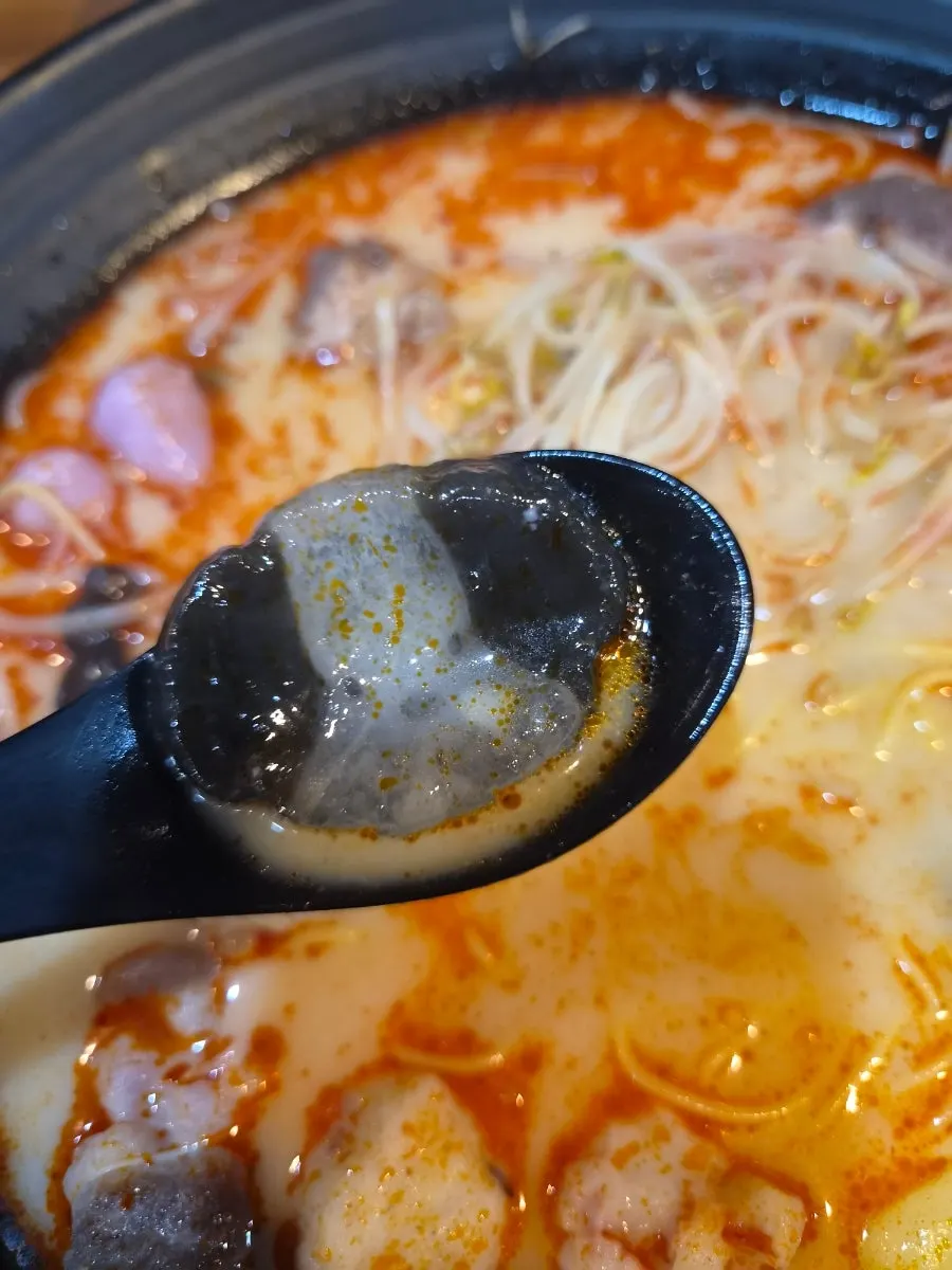A nearly finished bowl of mala tang at Mara Golmok