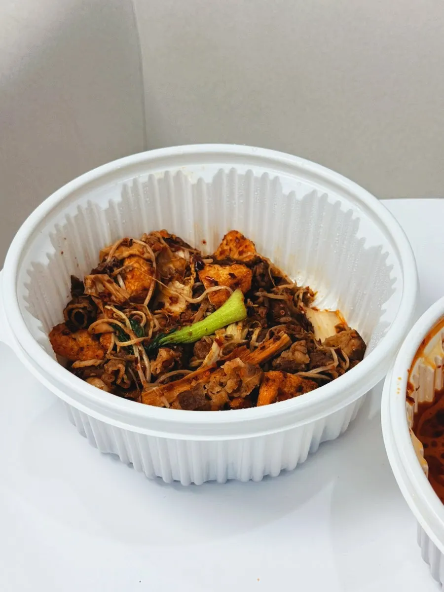 Mala xiang guo in red sauce