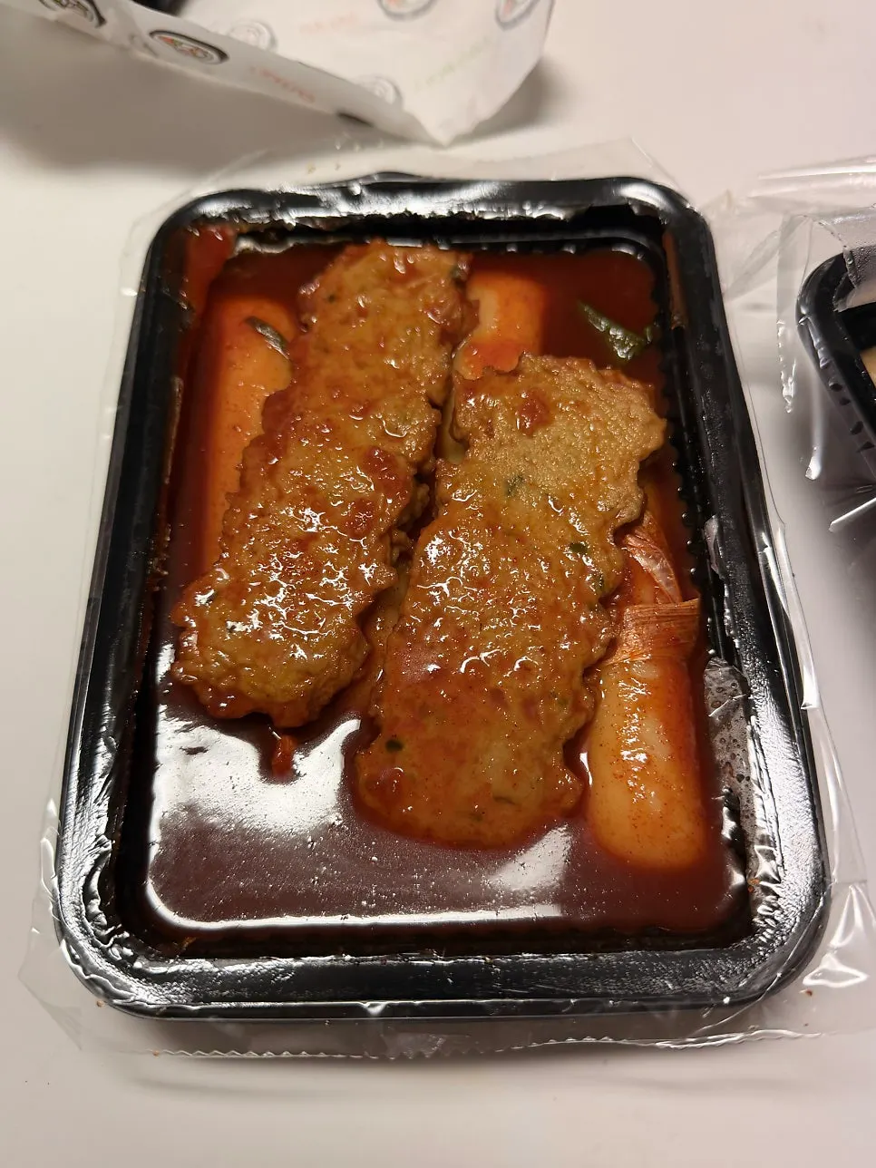 Takeout eomuk soaking in broth