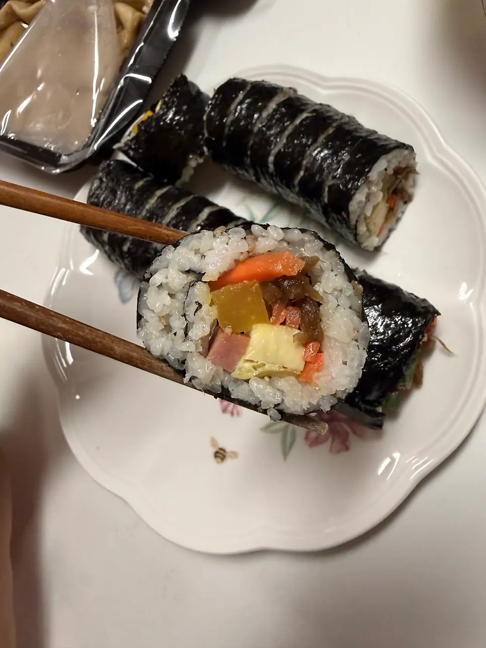 Bunsik spread with gimbap and tteokbokki
