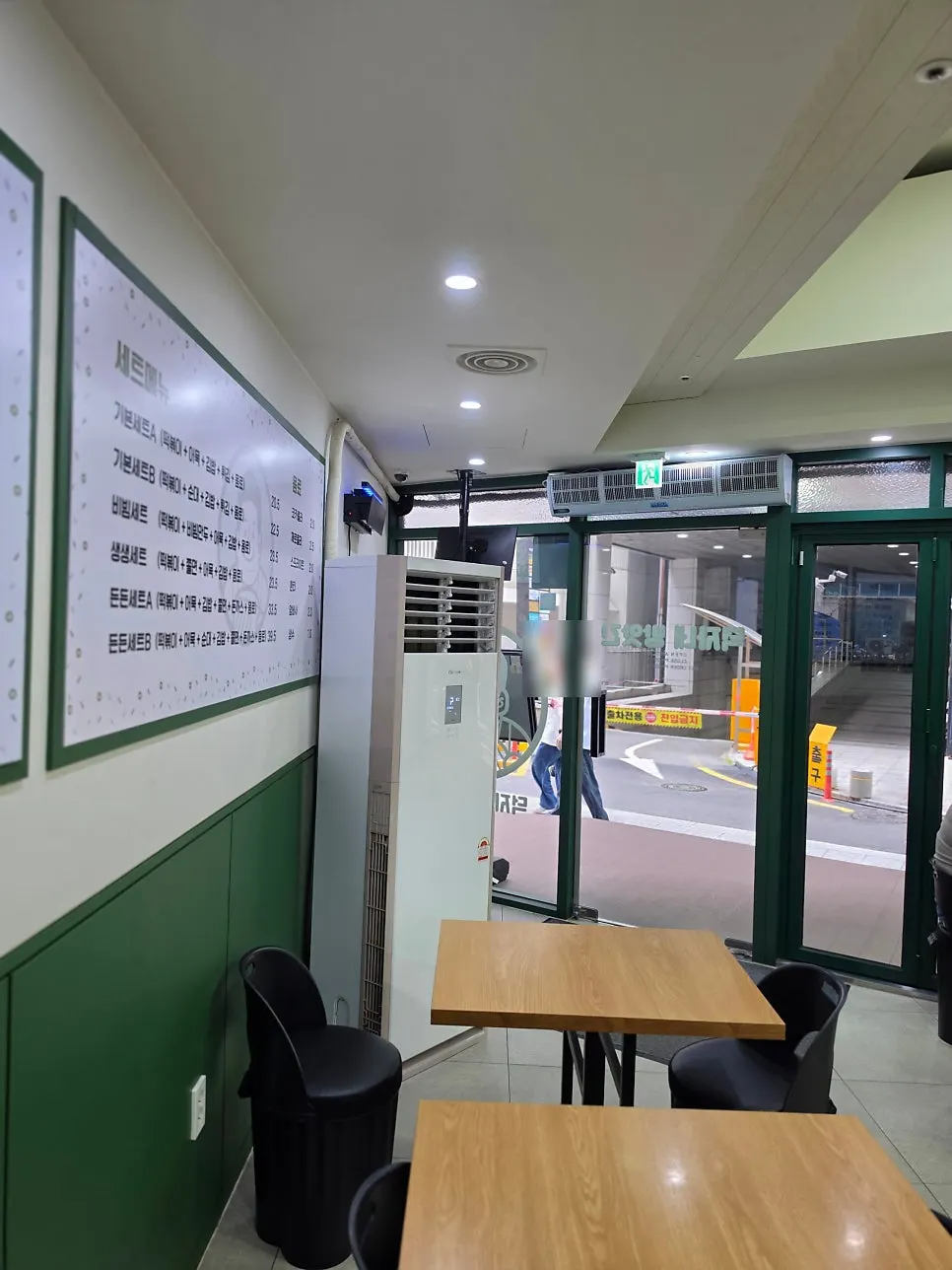 A neatly organized order counter
