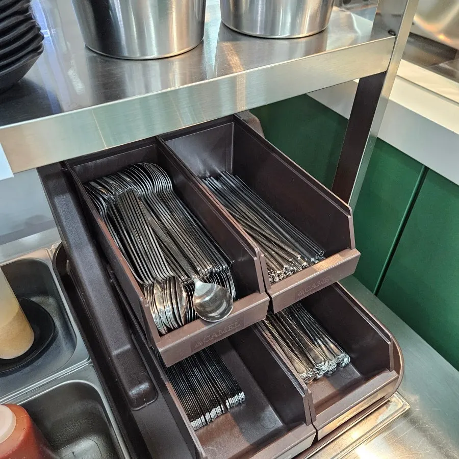 Self-bar with sauces to pair with tteokbokki and fried snacks