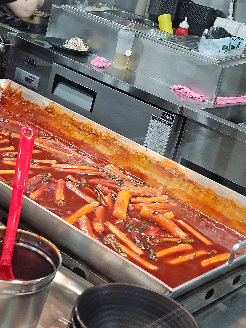 長細いカレトックのトッポッキ一皿