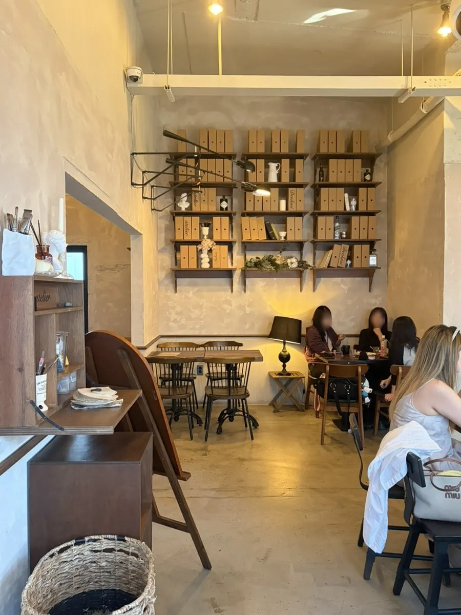 Tables and chairs matched in wood tone