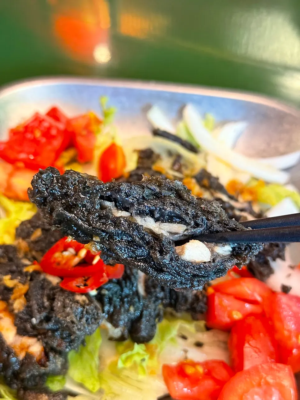 Yuringi with crisp coating and tender chicken