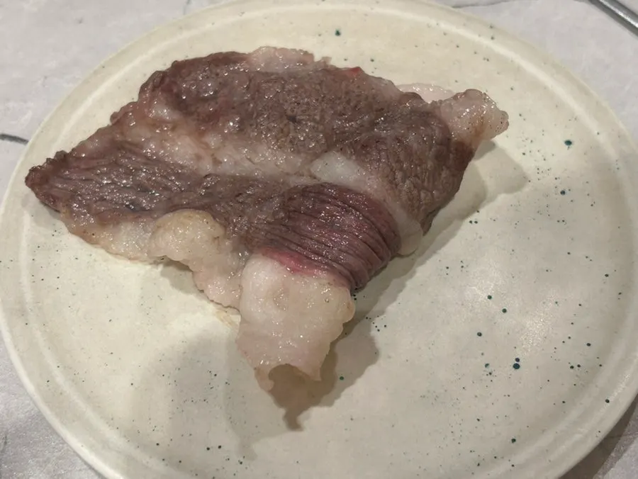 Perfectly grilled hanwoo meat