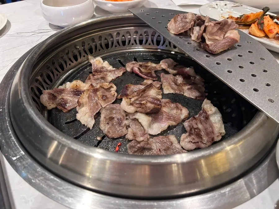 Close-up of grilled nunkkotdeungsim