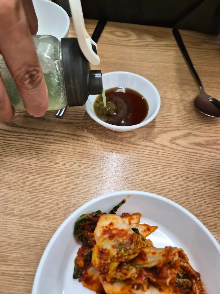 Table set with the basic side dishes