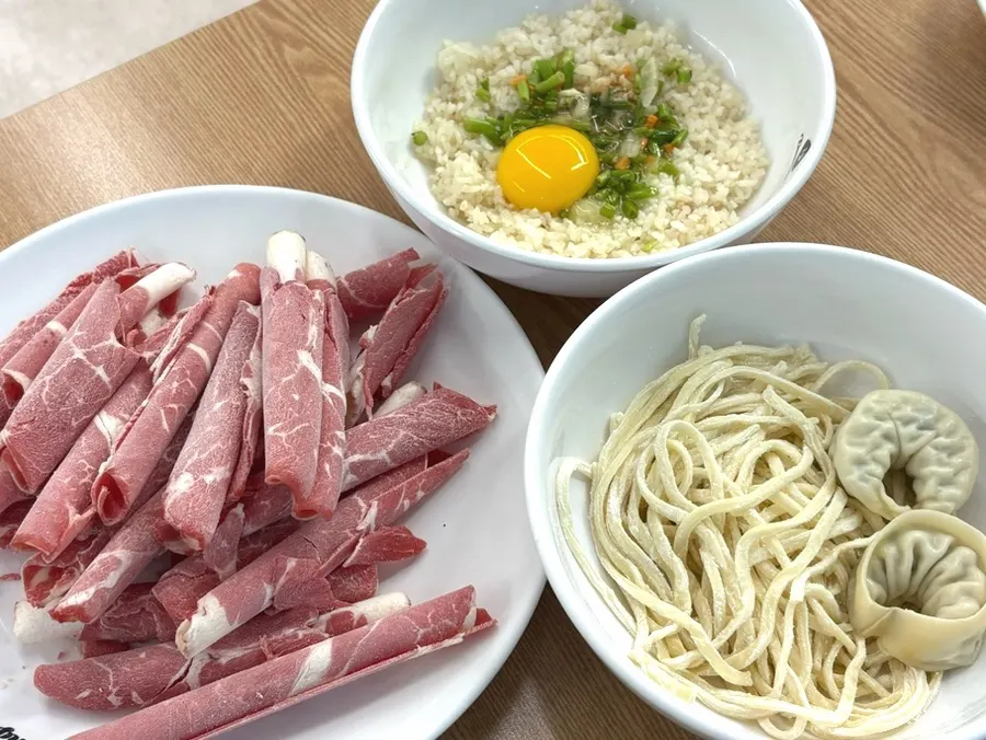 Free dumpling served as a standard side