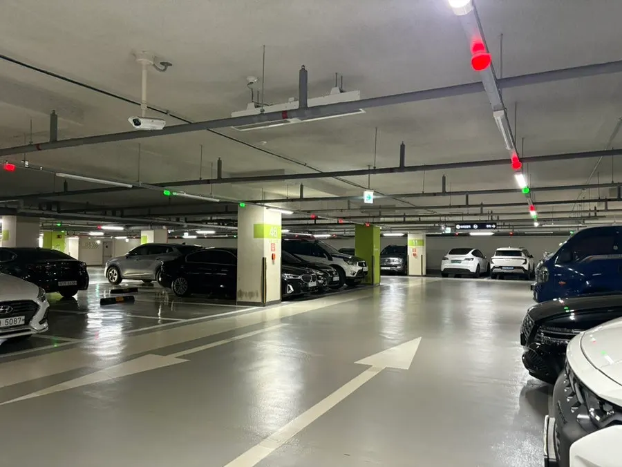 Spacious and comfortable parking area