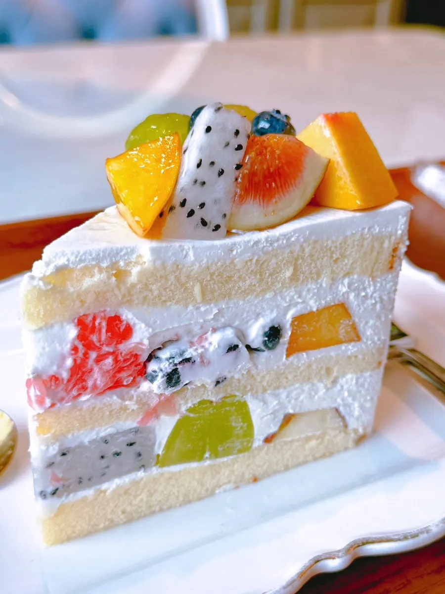 Dessert and drink setting at Diaz Cake Boutique