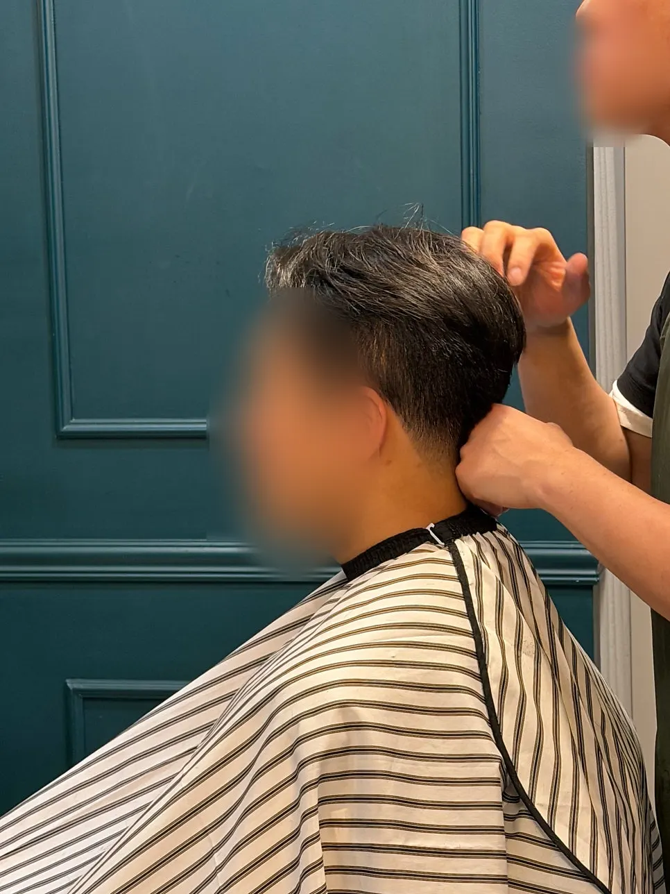 Finished hairstyle after refining the cut lines