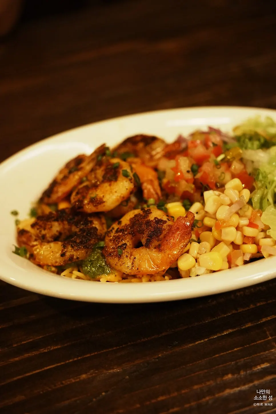 Dixie's Cajun Shrimp rice bowl