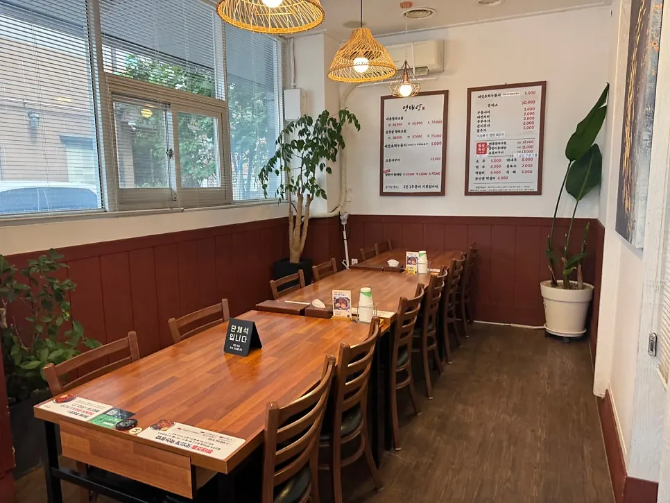식당 한쪽의 별도 공간