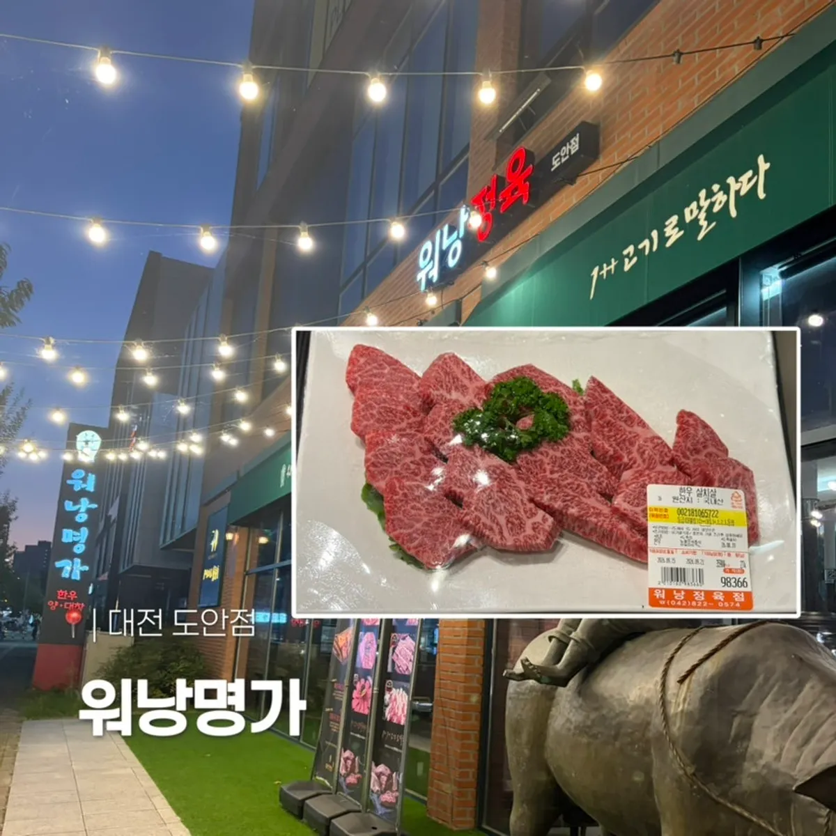 워낭명가 대전도안점 한우 살치살 식사 대표 사진
