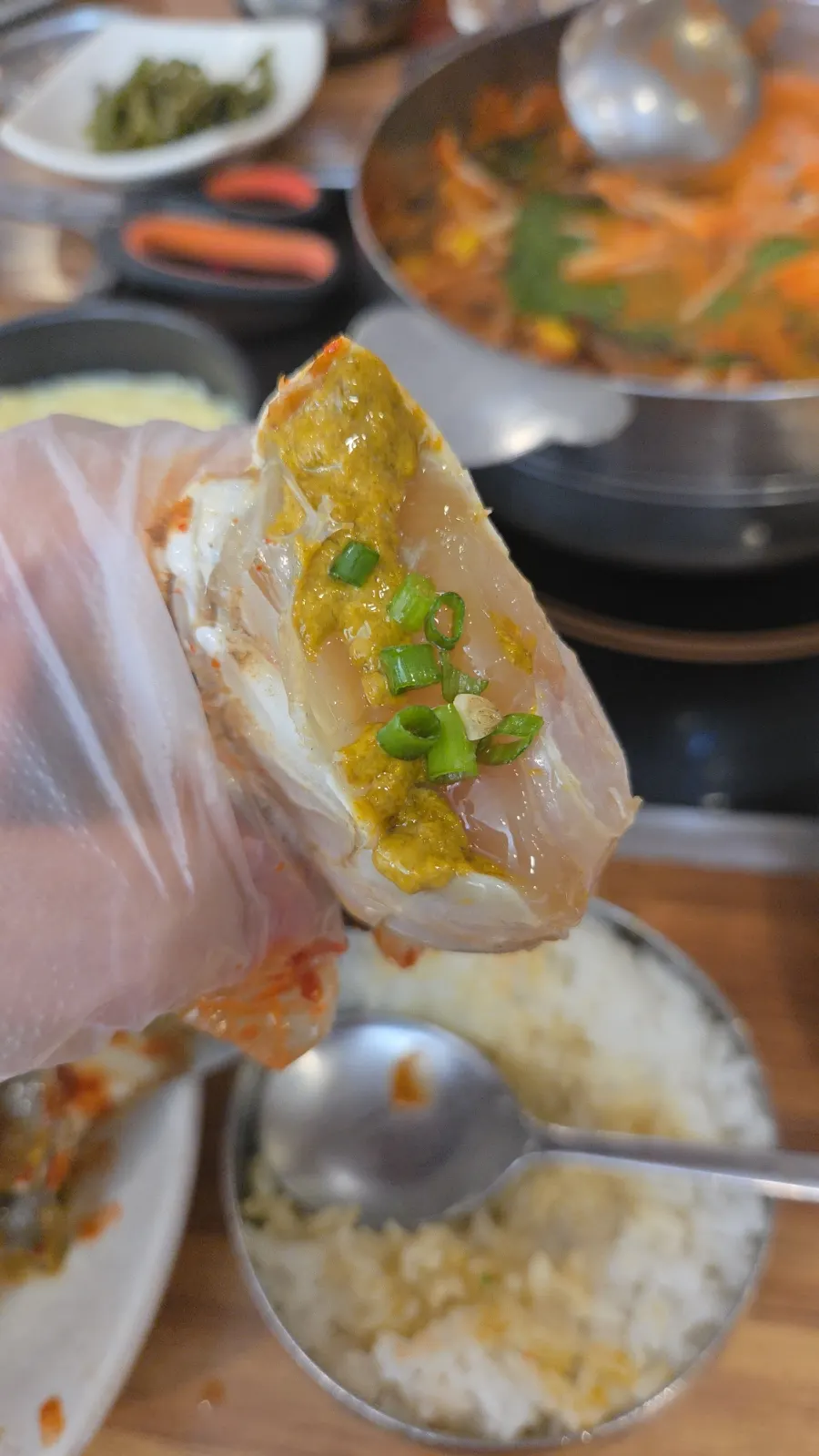 Crab claw meat picked out
