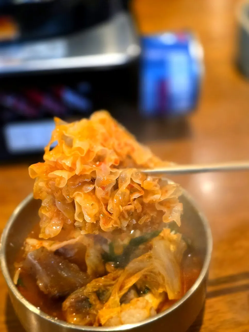 Tender brisket in the hot pot
