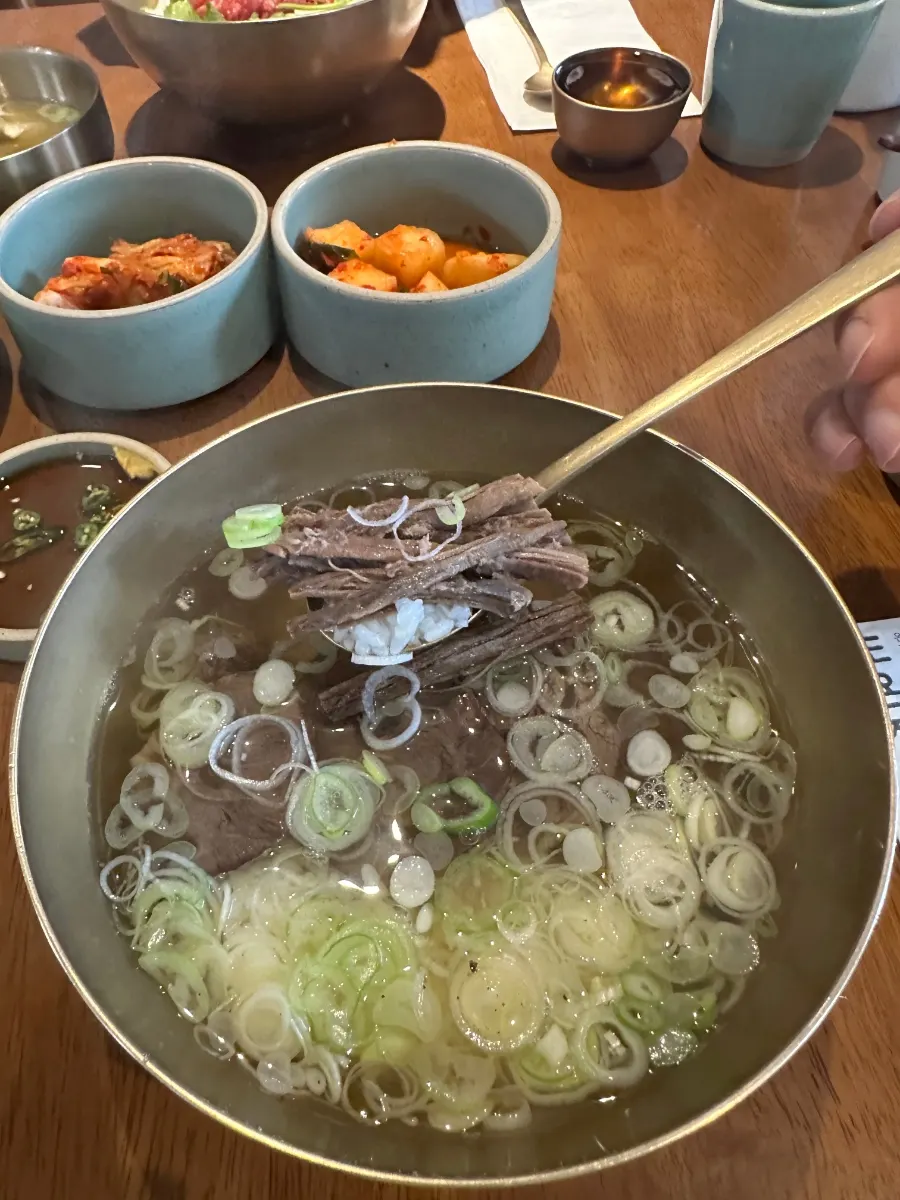 파가 듬뿍 들어간 도온정 맑은 한우곰탕