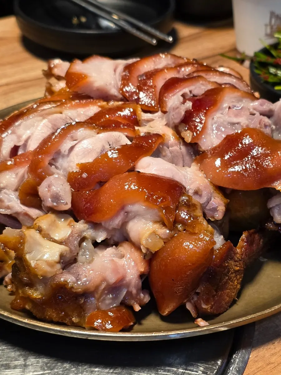 앞다리 족발 클로즈업