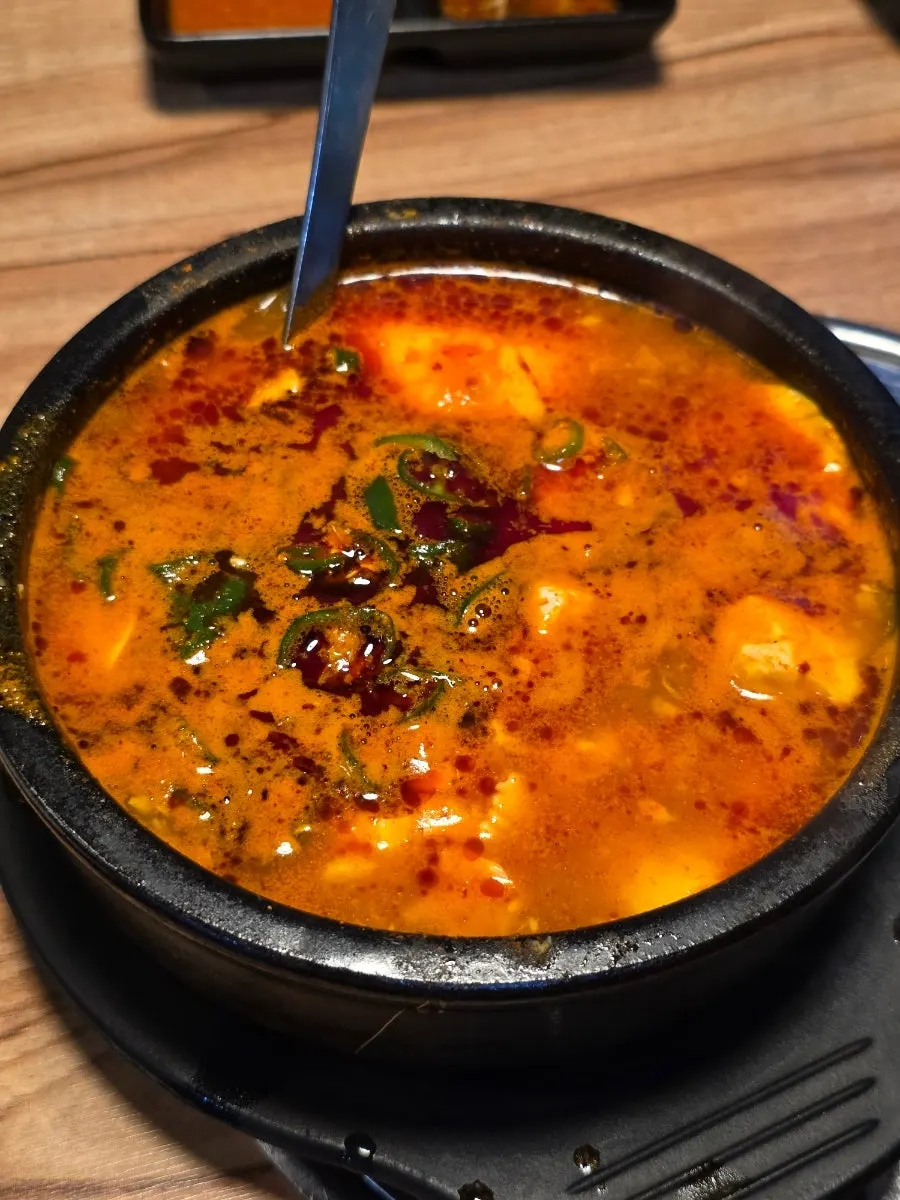 후식 얼큰순두부 한 그릇