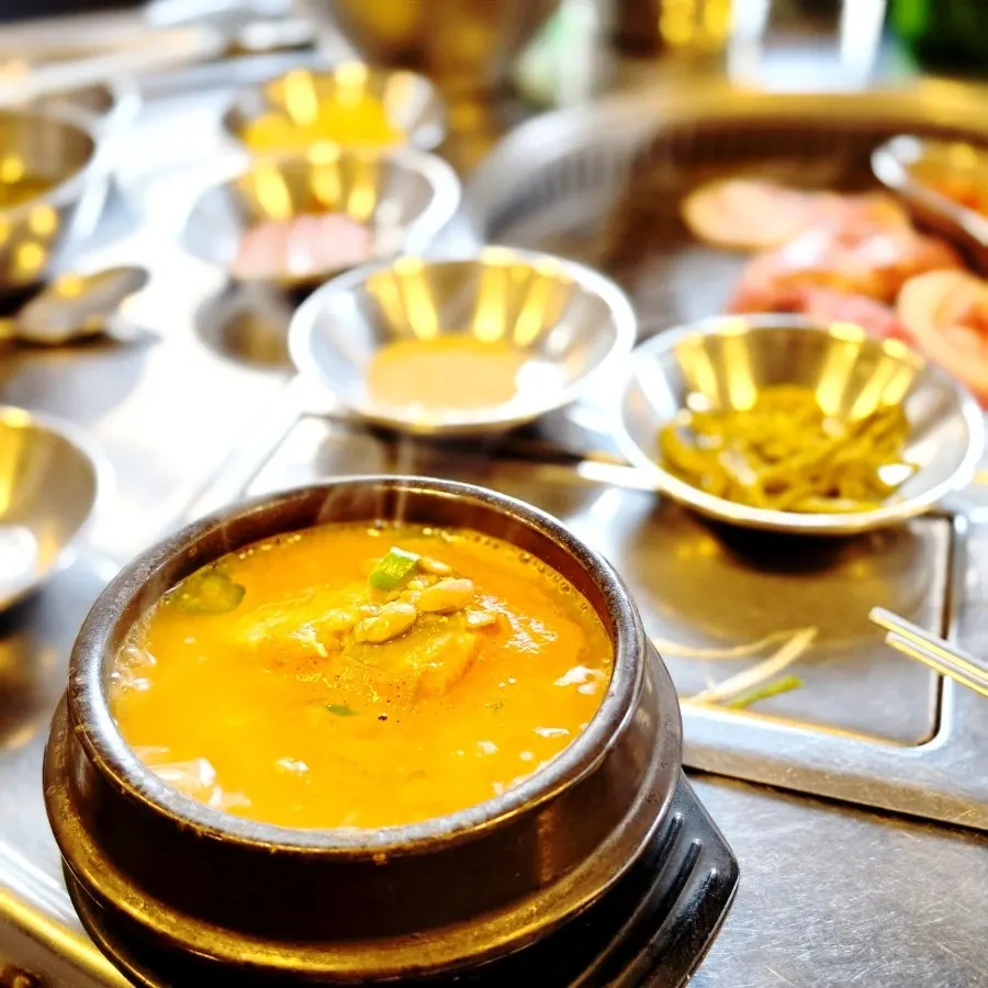물김치와 파채, 채장아찌 기본 상차림