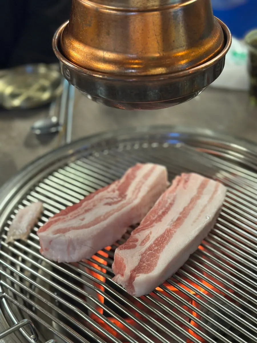 Two ordered servings of whole pork belly