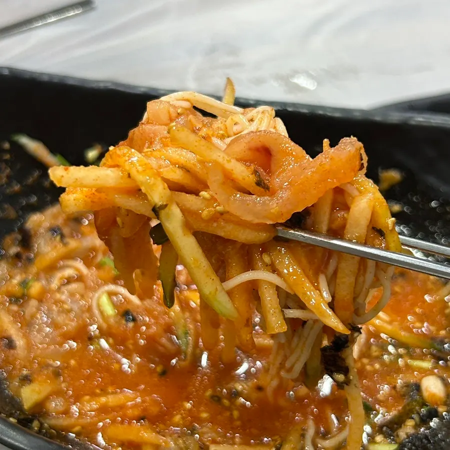 Banchan served with the set