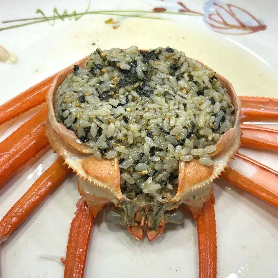 Crab shell fried rice