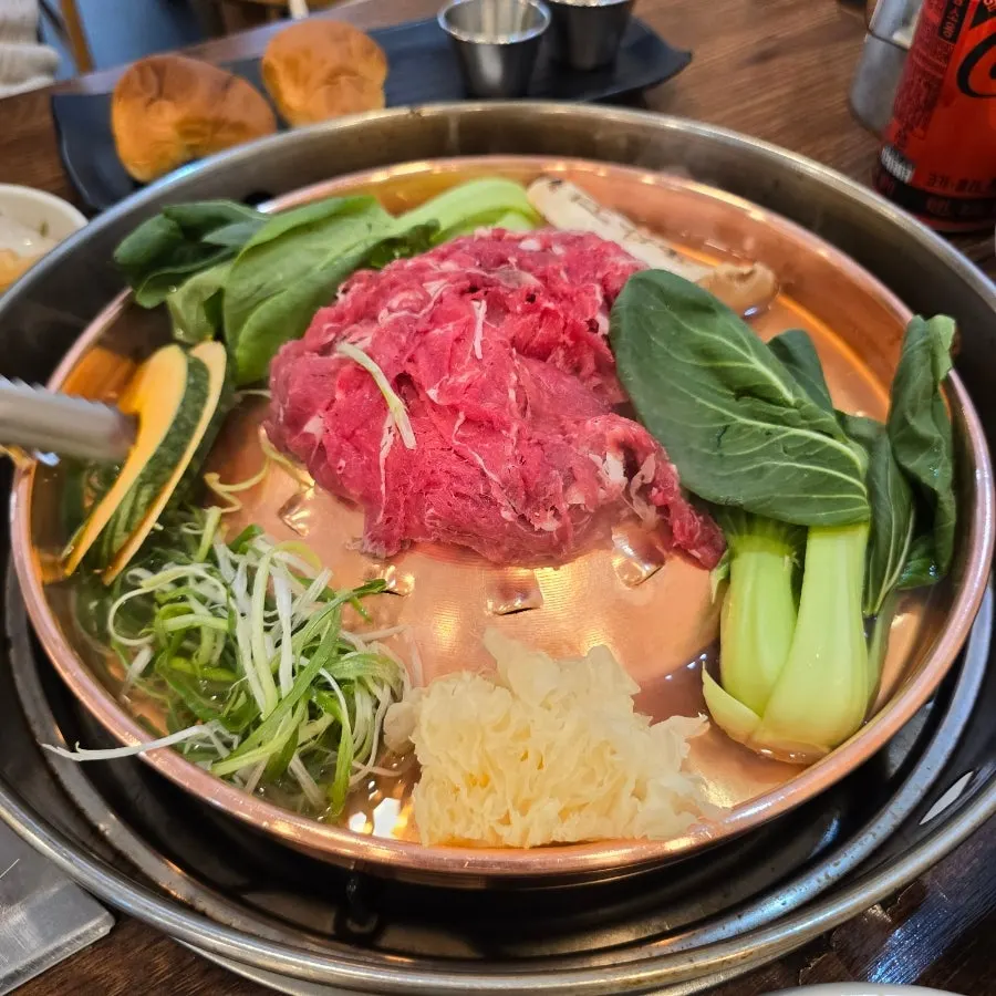 끓으면서 진해지는 불고기 육수