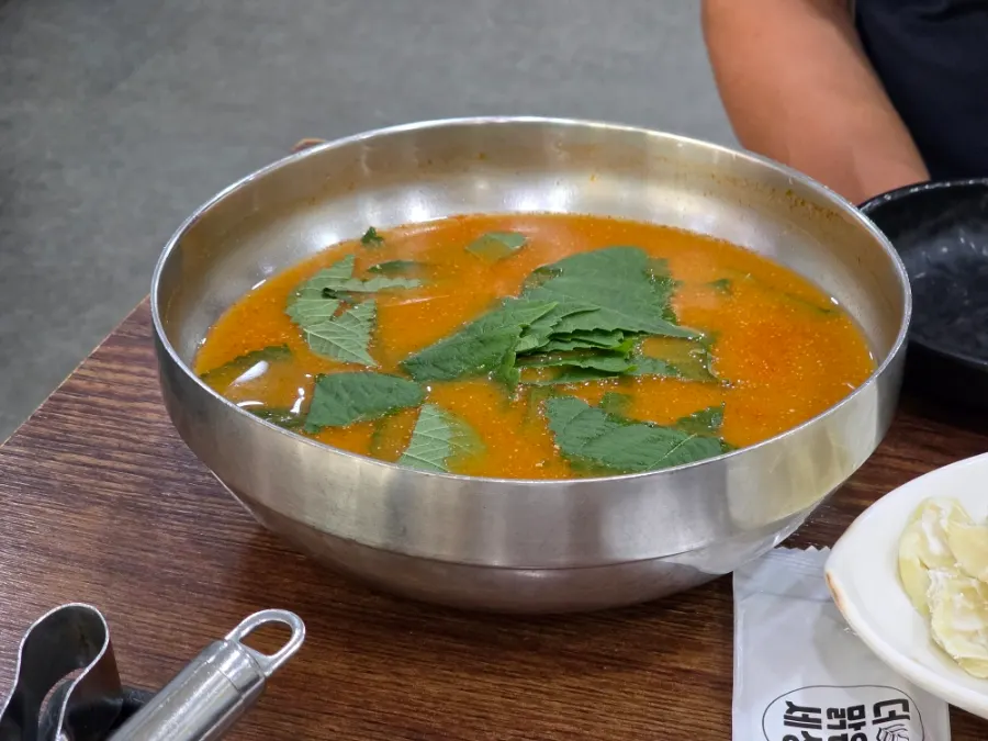 Hot pot packed full of ingredients