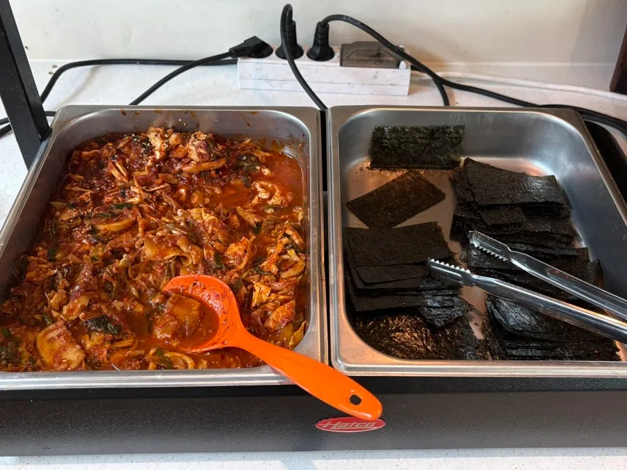 셀프바 계란찜 코너