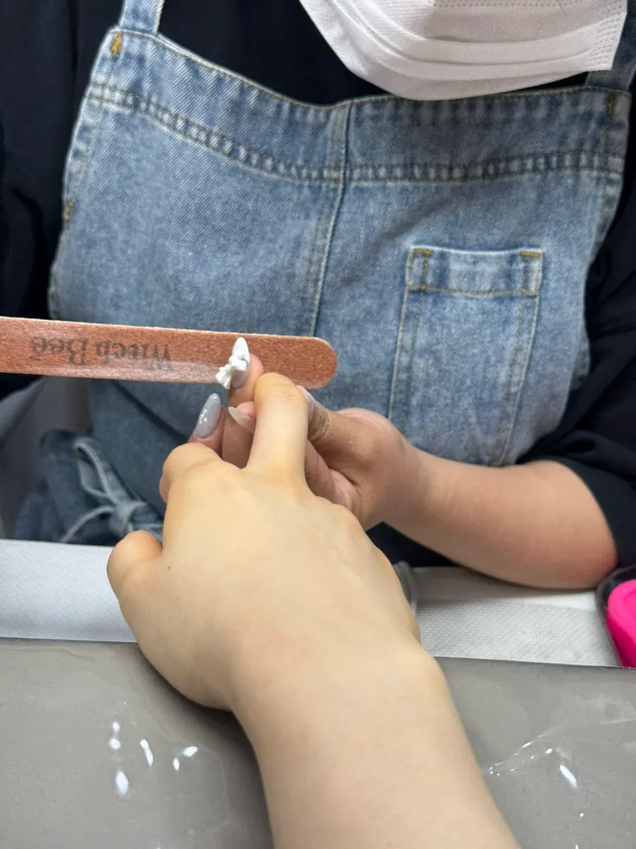 Nails before nail art and care