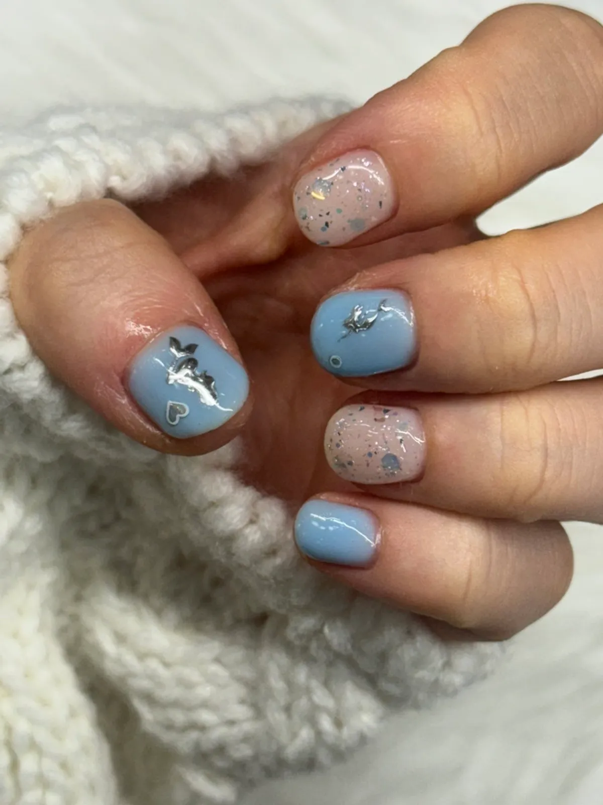 Mermaid-princess concept nail art